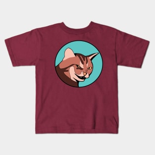 Funny Animal Graphic Design - Scheming Cat Kids T-Shirt